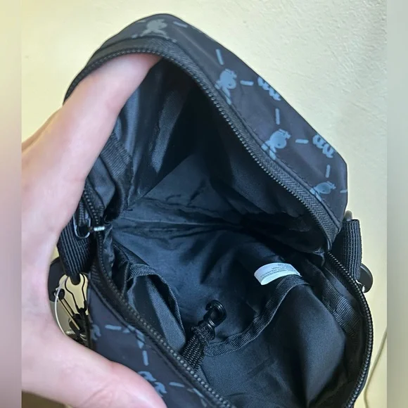 Playboy By Pacsun Black Monogram Crossbody Bag - Picture 3 of 8